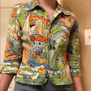 funky painting like jacket